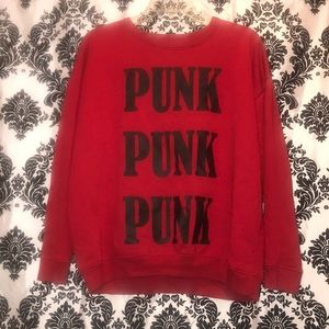Red forever 21 punk sweater size M